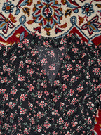 INGNI Black Floral Print Button Front Dress - M