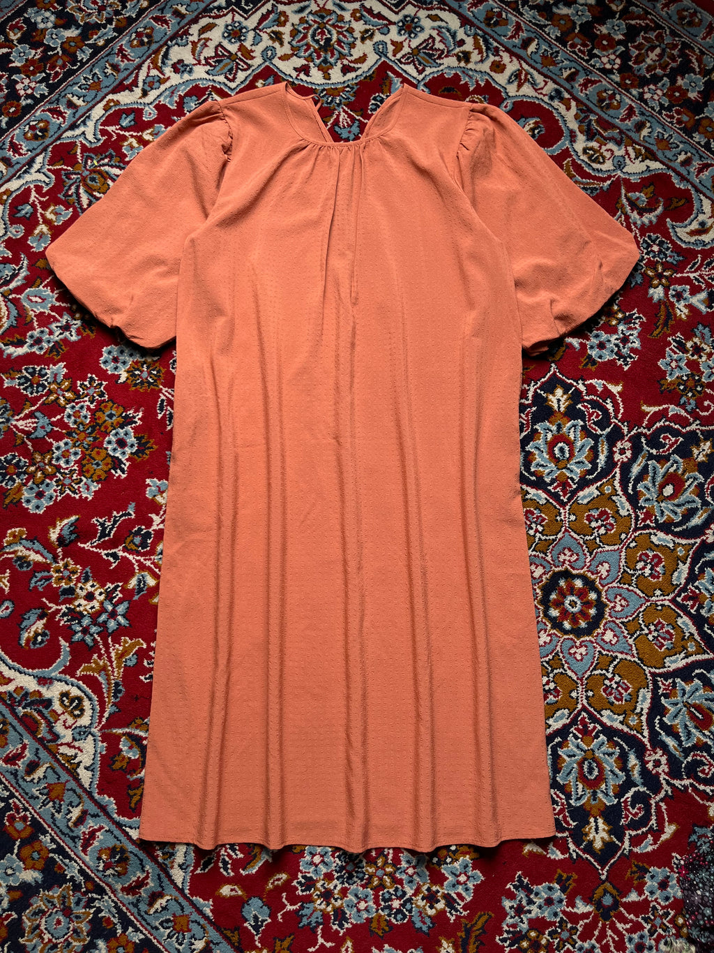 majestic legon Terracotta Mauve Pink Dress - L