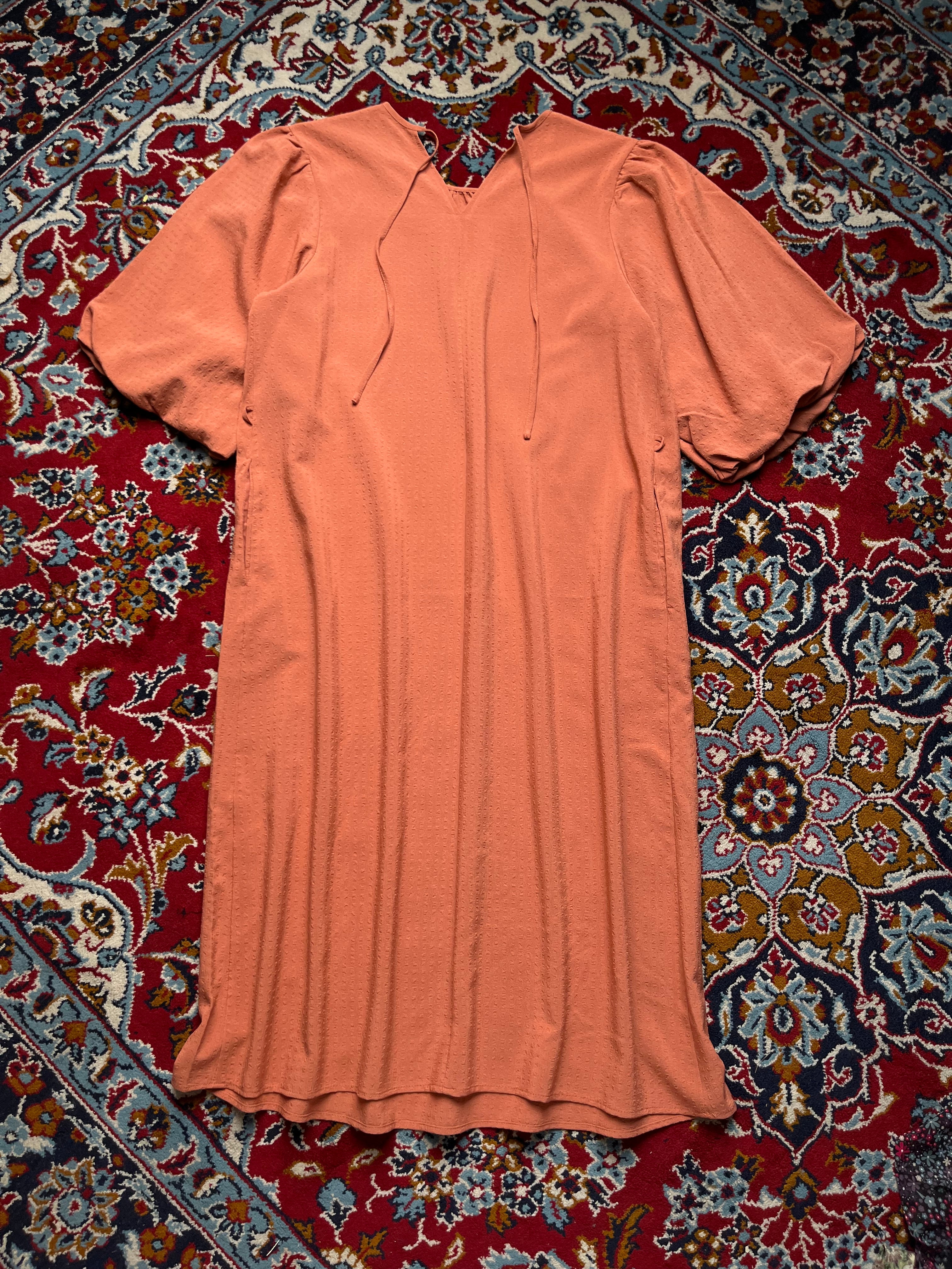 majestic legon Terracotta Mauve Pink Dress - L