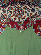 UNIQLO Green V-Neck Cami Dress - M