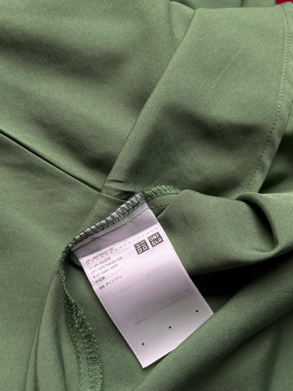 UNIQLO Green V-Neck Cami Dress - M