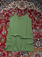 UNIQLO Green V-Neck Cami Dress - M