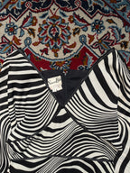 Vintage Simon Ellis London Zebra Stripe Dress - S