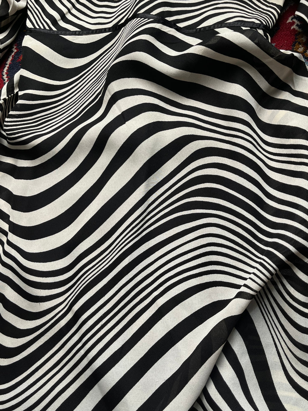 Vintage Simon Ellis London Zebra Stripe Dress - S