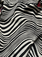 Vintage Simon Ellis London Zebra Stripe Dress - S