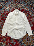 Polo Ralph Lauren Classic Fit White Oxford Cotton Button Down Shirt - L