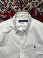 Polo Ralph Lauren Classic Fit White Oxford Cotton Button Down Shirt - L