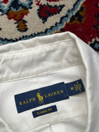 Polo Ralph Lauren Classic Fit White Oxford Cotton Button Down Shirt - L