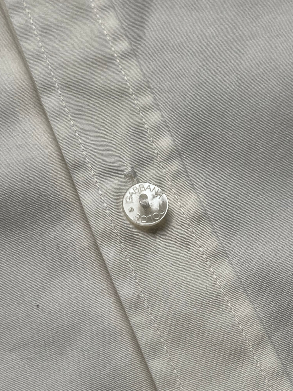 Dolce & Gabbana Gold Line White Cotton Button Down Shirt - M