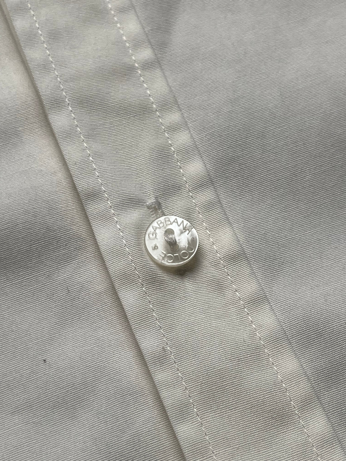 Dolce & Gabbana Gold Line White Cotton Button Down Shirt - M