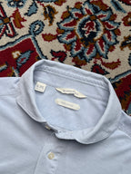 Suitsupply Light Blue Pure Cotton Extra Slim Fit Polo Shirt - L