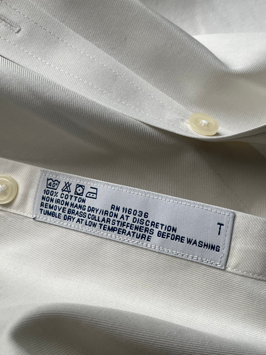 Charles Tyrwhitt White Non-Iron Extra Slim Fit Button Down Shirt - L