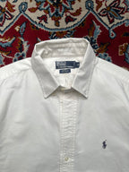 Vintage Polo Ralph Lauren Yarmouth White Oxford Button Down Shirt - XL