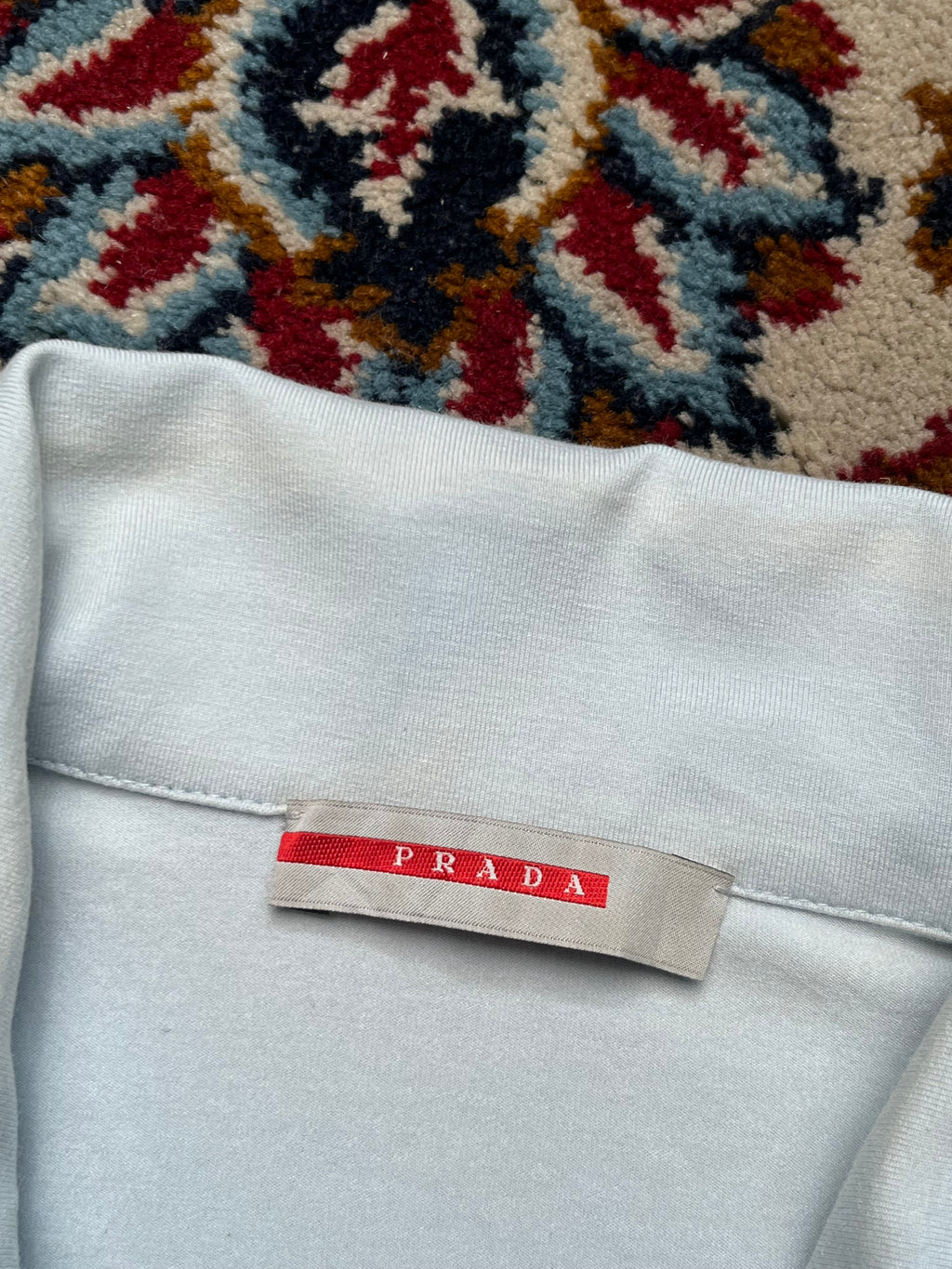 Vintage Prada Linea Rossa Light Blue  Polo TEE - M