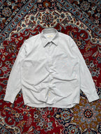 Vintage Valentino Uomo Light Grey Button Down Shirt - L