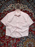 Marks & Spencer Tailoring Non Iron Pink Button Down Shirt - XL