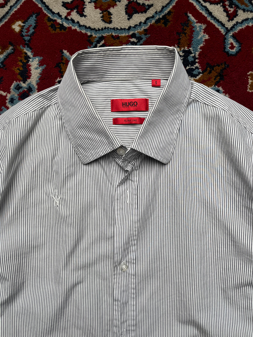 HUGO Boss Slim Line Striped Button Down Shirt - M