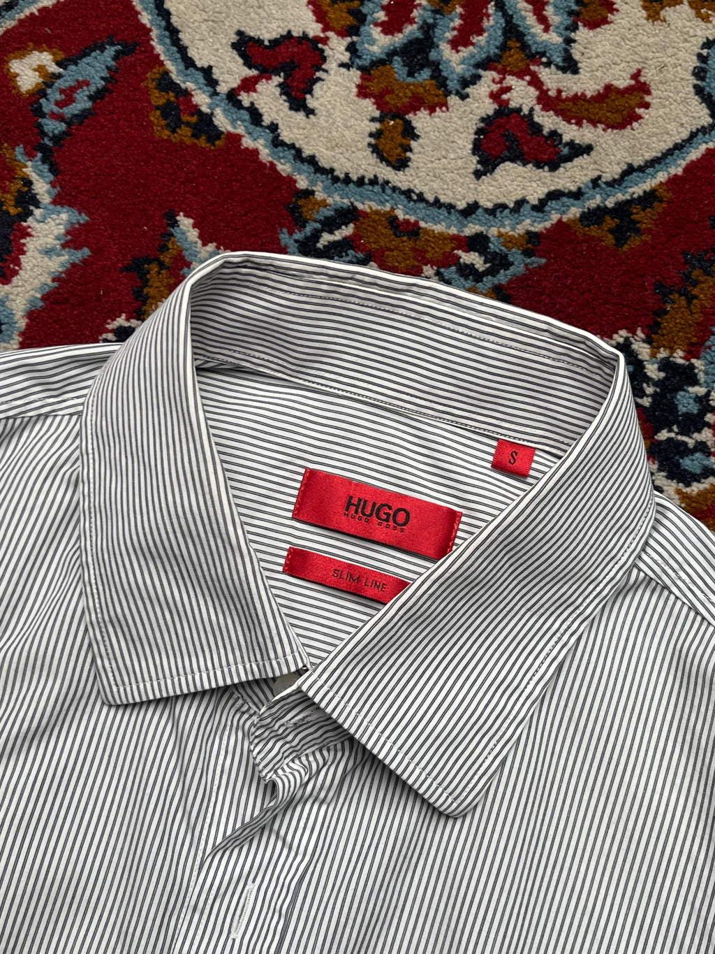 HUGO Boss Slim Line Striped Button Down Shirt - M