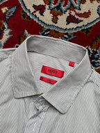 HUGO Boss Slim Line Striped Button Down Shirt - M