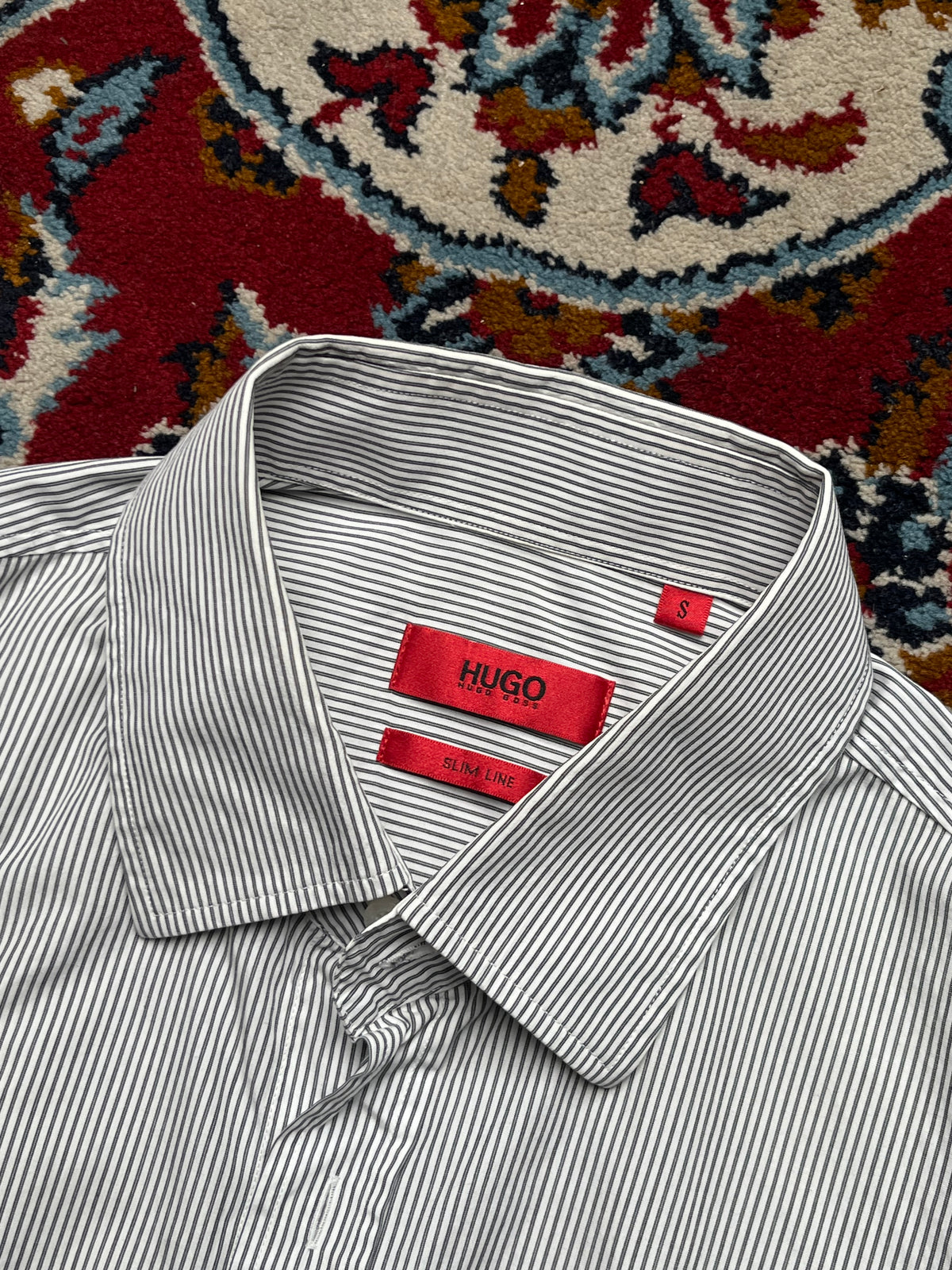 HUGO Boss Slim Line Striped Button Down Shirt - M