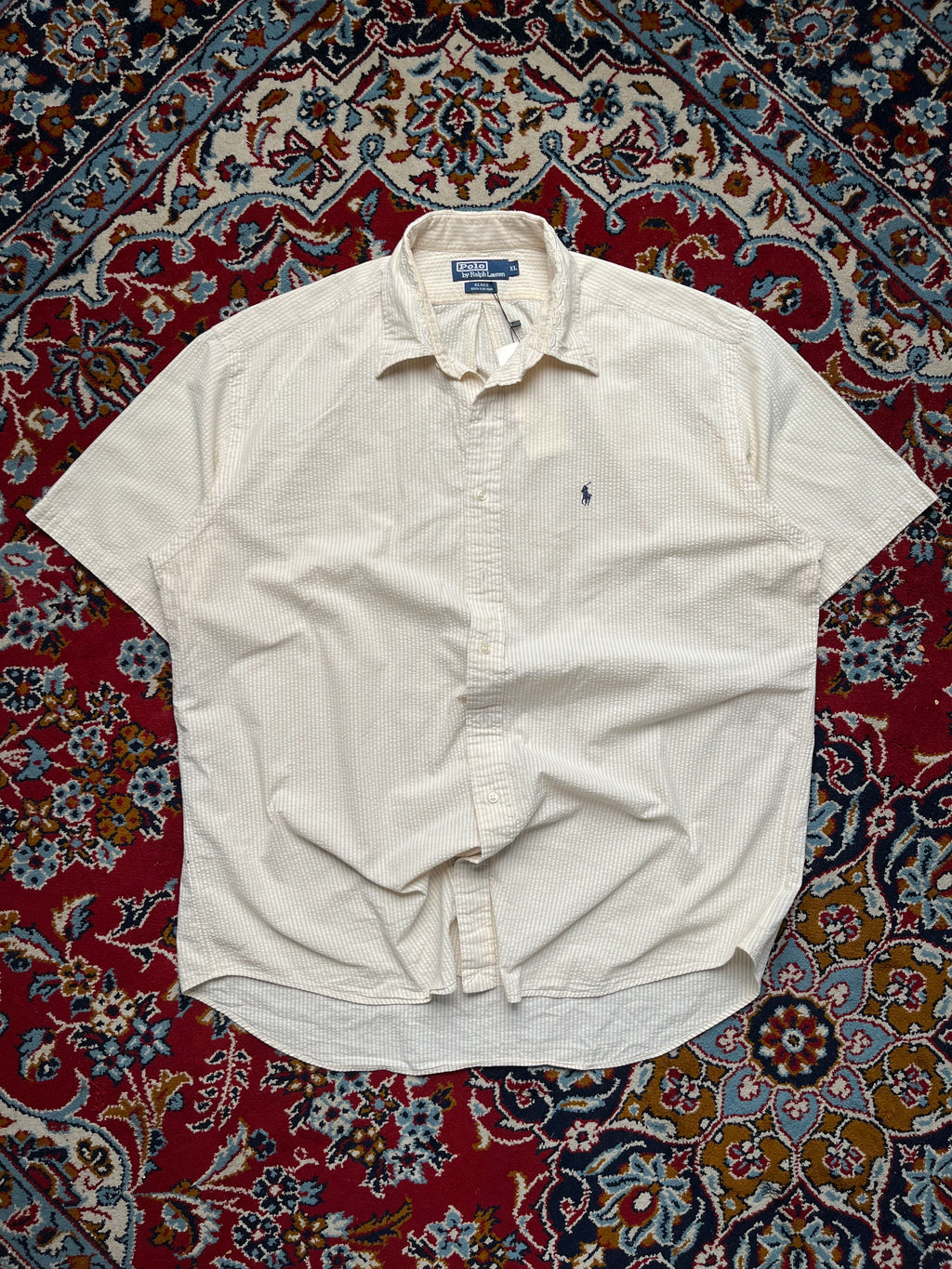 Polo Ralph Lauren Blake Striped Embroidered Collar Button Down Shirt - XL