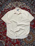 Polo Ralph Lauren Blake Striped Embroidered Collar Button Down Shirt - XL