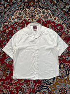 Marks & Spencer Collection Luxury Tailored White Cotton Button Down Shirt - L