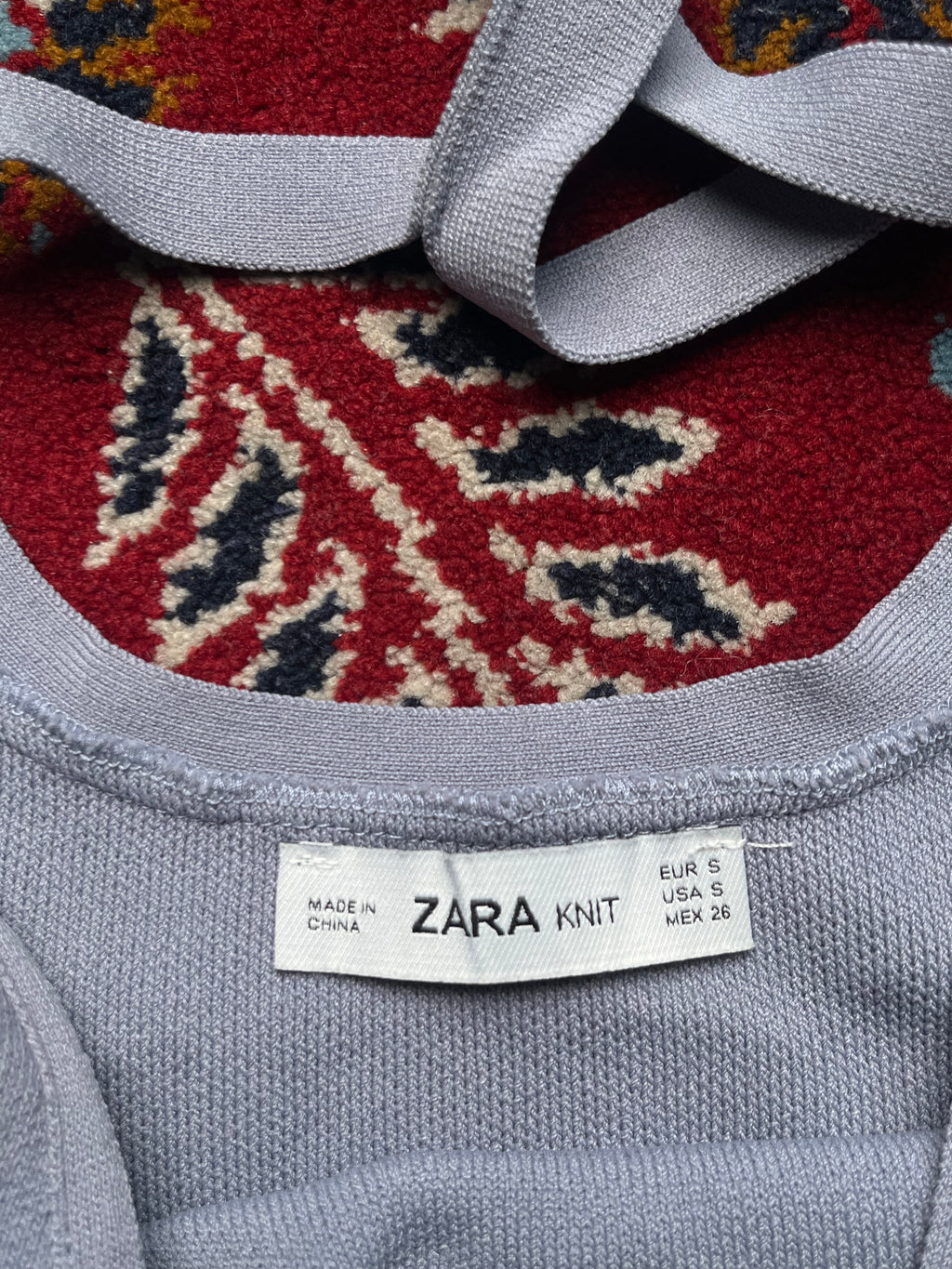 Zara Knit Womens Light Grey Cross Back Bralette Tank Top - xs
