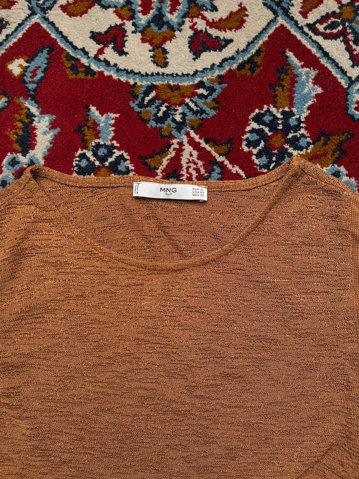 Mango Womens Brown Frayed Raw Hem Sleeveless Top - XS