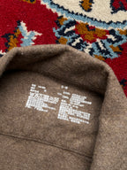 Muji Mens Brown Flannel Open Collar Jacket - M