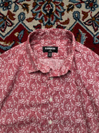 Express Mens Classic Fit Paisley Button Down Shirt - S