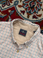 Wrangler Mens Check Button Down Shirt - L