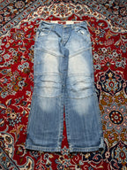 Cherokee Vintage Loose Fit Paneled Biker Jeans - 30