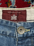 Cherokee Vintage Loose Fit Paneled Biker Jeans - 30