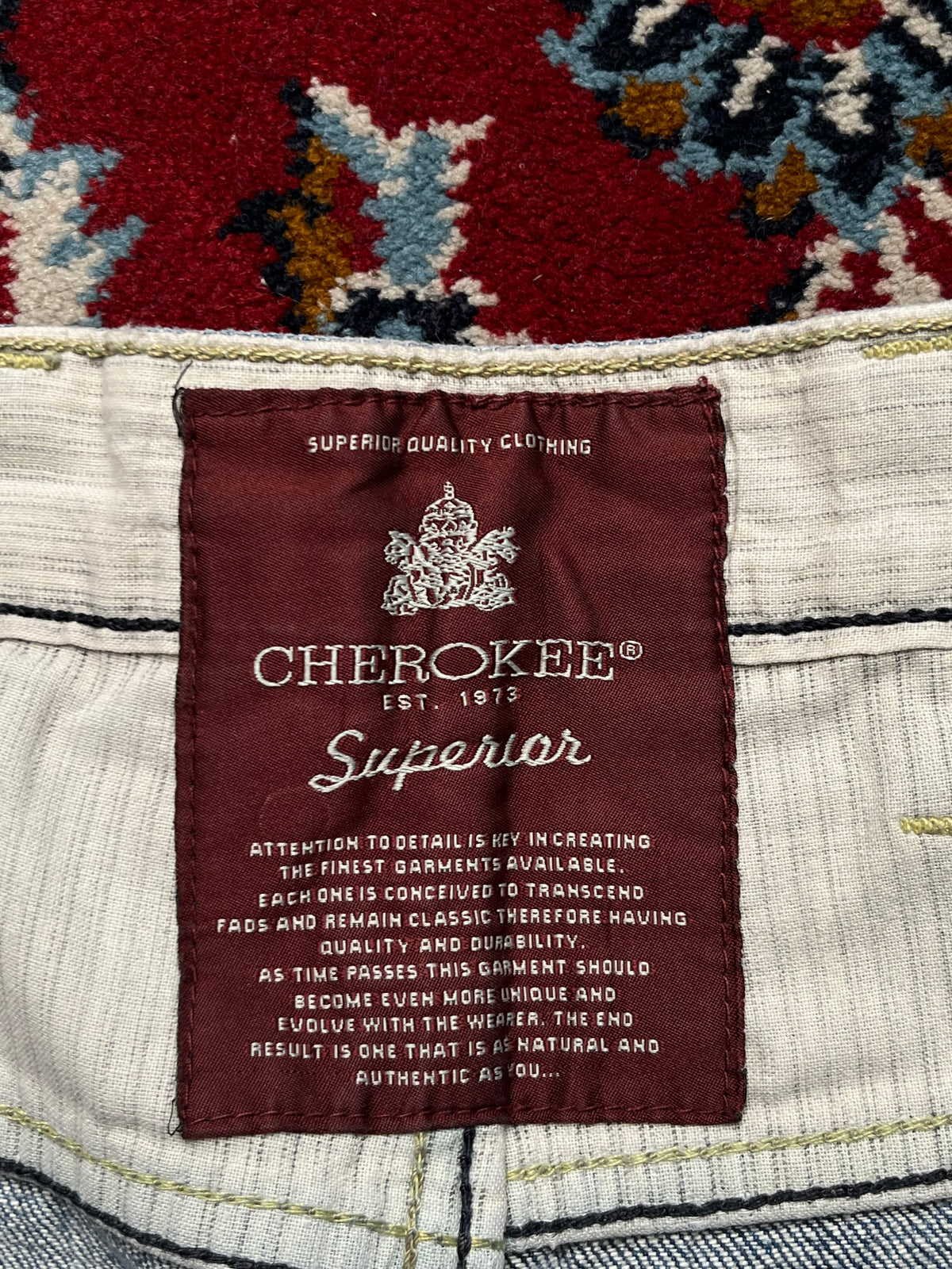 Cherokee Vintage Loose Fit Paneled Biker Jeans - 30