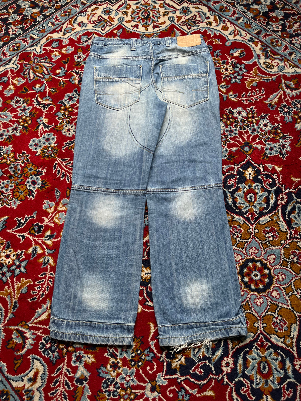Cherokee Vintage Loose Fit Paneled Biker Jeans - 30