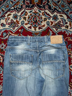 Cherokee Vintage Loose Fit Paneled Biker Jeans - 30