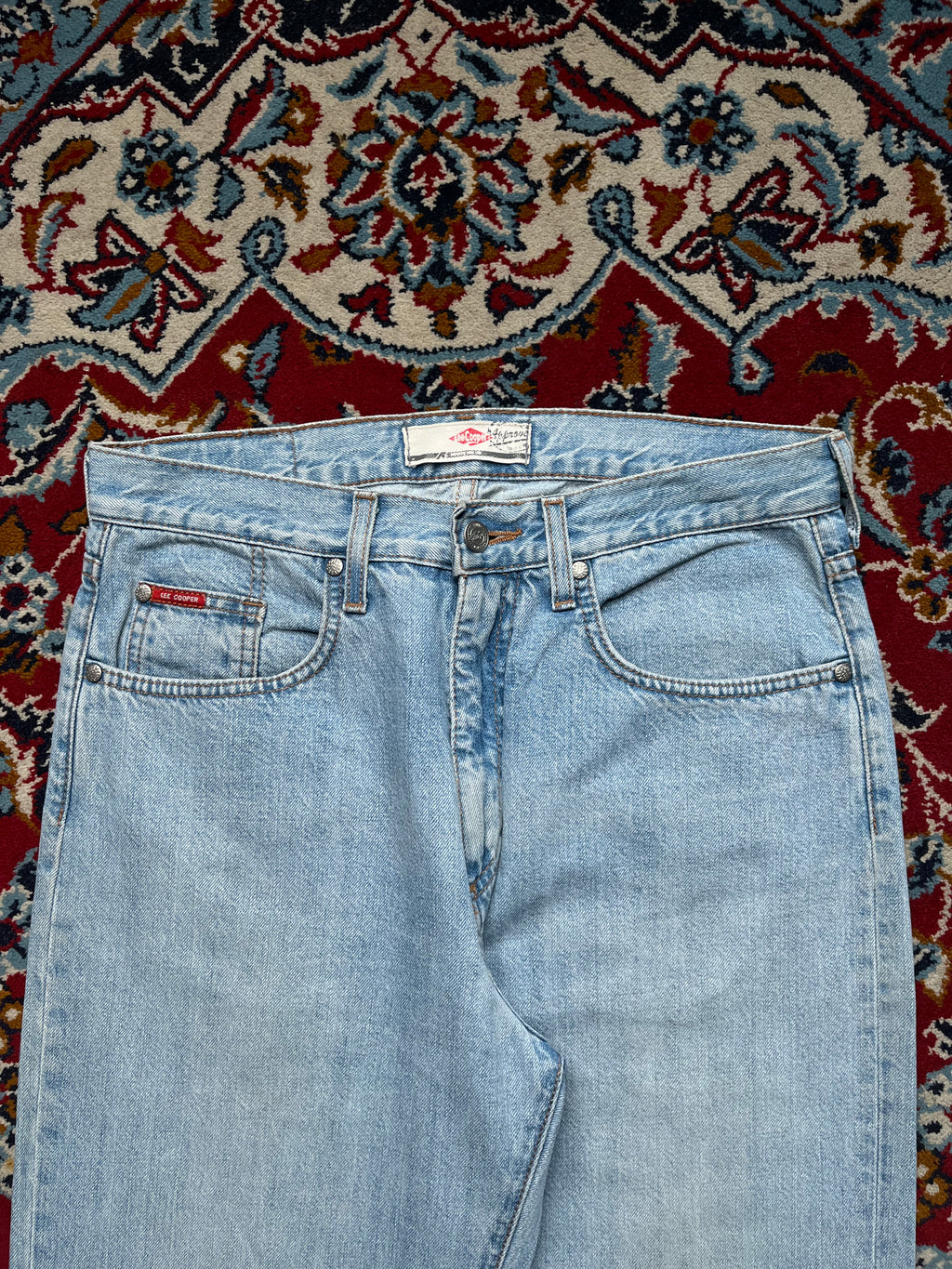 Vintage Lee Cooper Light Washed Straight Fit Jeans - 30