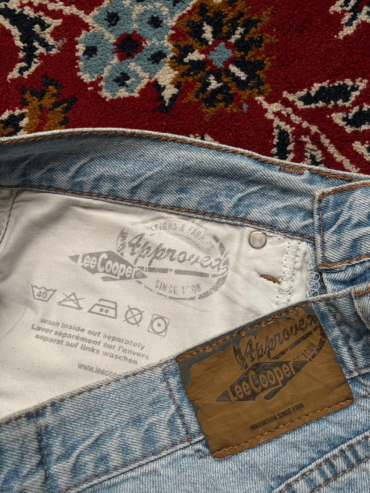 Vintage Lee Cooper Light Washed Straight Fit Jeans - 30