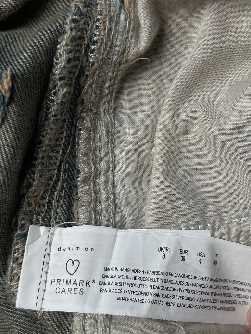 Denim Co Women Light Washed Baggy Cargo Jeans - 26