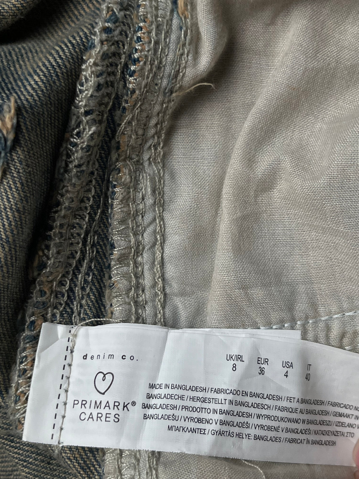 Denim Co Women Light Washed Baggy Cargo Jeans - 26
