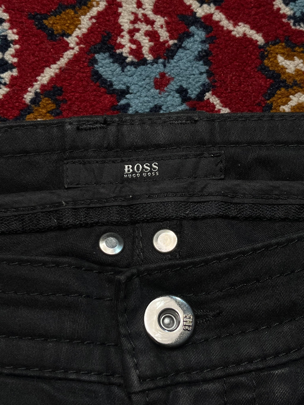 Hugo Boss Black Biker Straight Fit Stretch Pants - 28