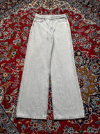 H&M &DENIM Women Acid Washed Grey High Waist Wide Fit Jeans - 28