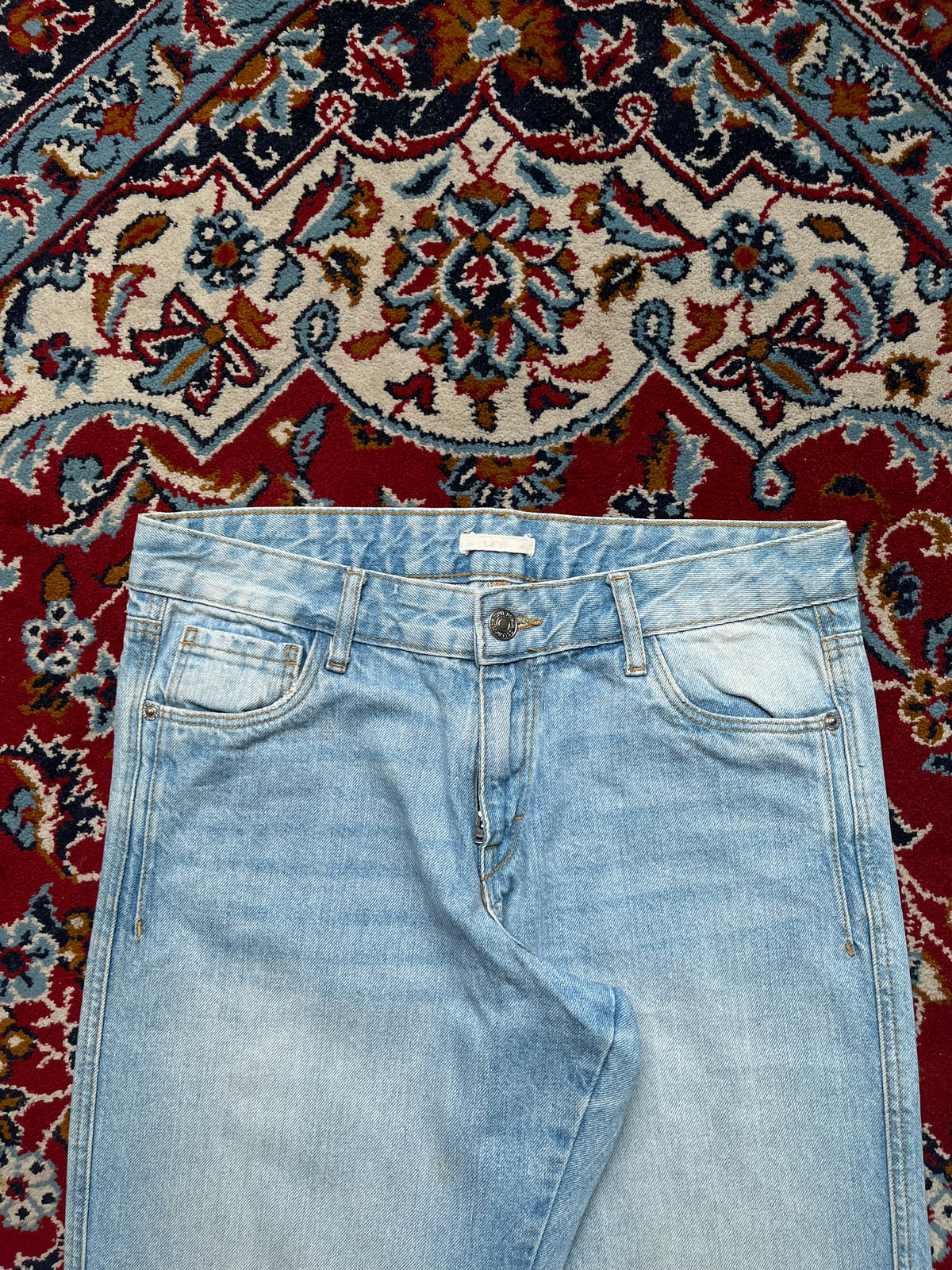 Unit Denim Collection El Corte Ingles Light Washed Baggy JEANS - 30