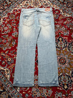 Vintage Hilfiger Denim Light Washed Straight Fit Jeans - 38