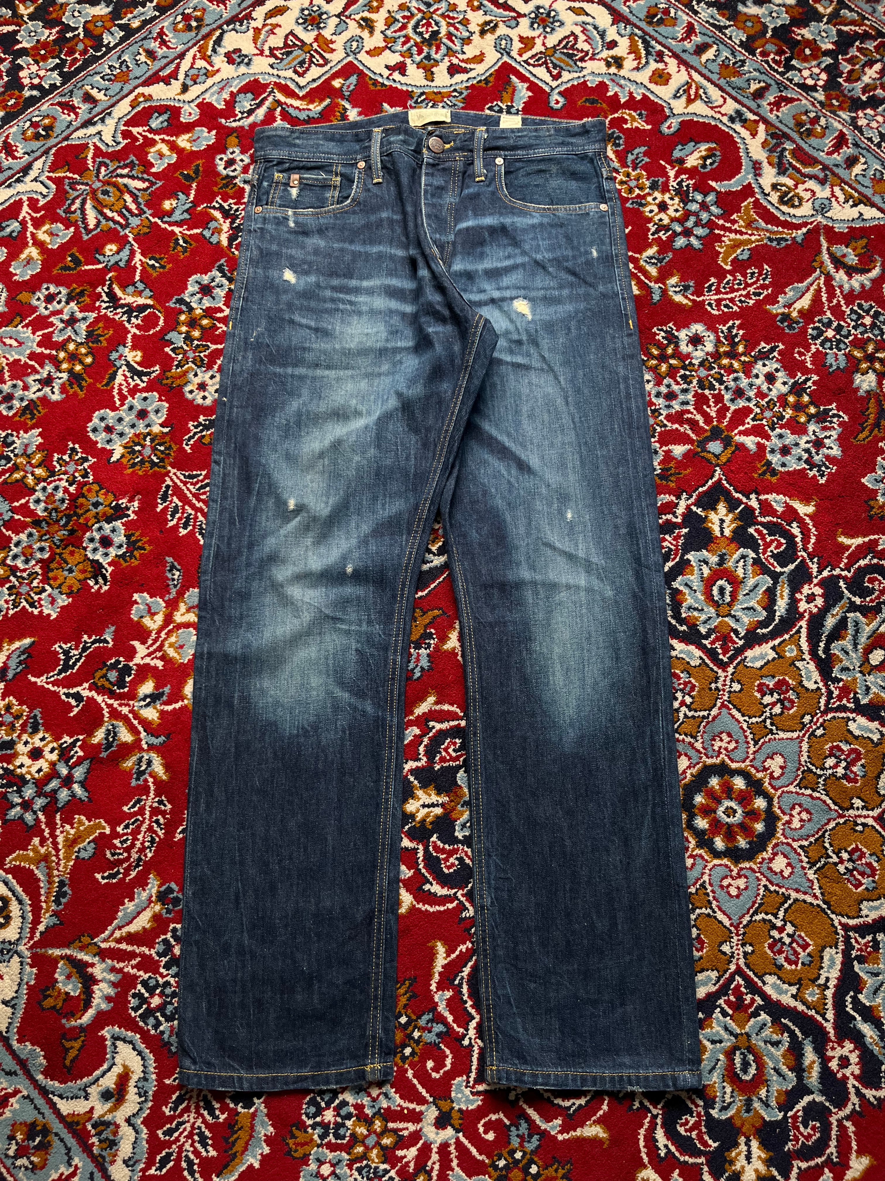 Jack & Jones Vintage Clothing Co. Distressed Medium Washed Jeans - 34