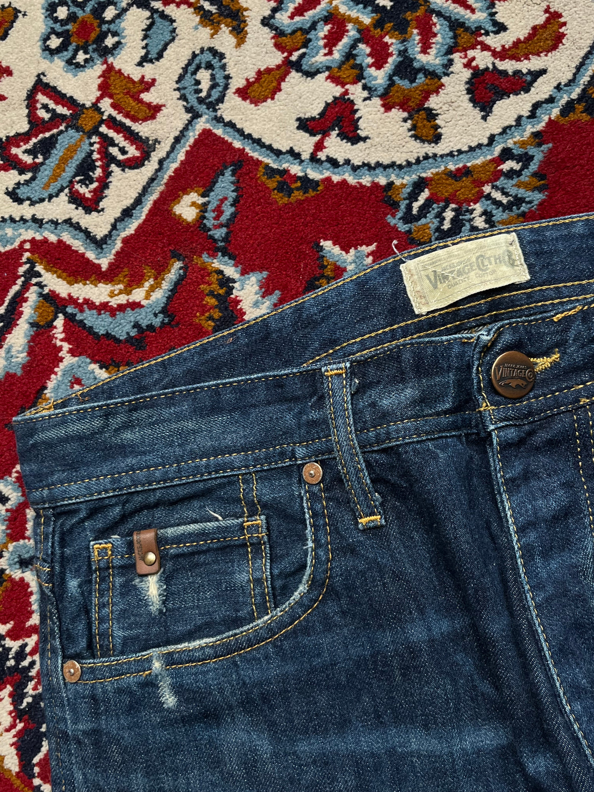 Jack & Jones Vintage Clothing Co. Distressed Medium Washed Jeans - 34