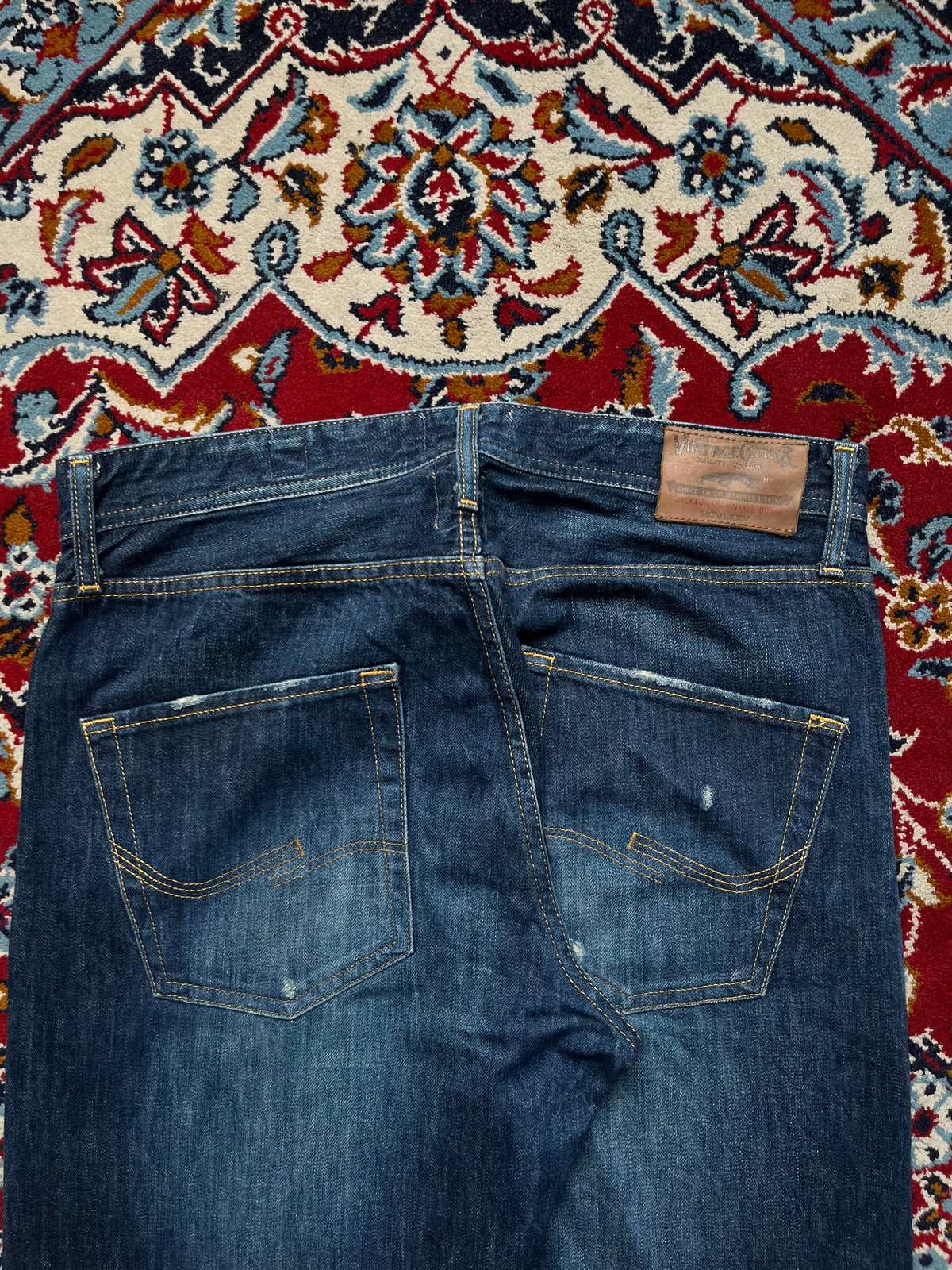 Jack & Jones Vintage Clothing Co. Distressed Medium Washed Jeans - 34