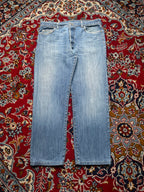 Vintage Calvin Klein Straight Fit Light Washed Jeans - 36