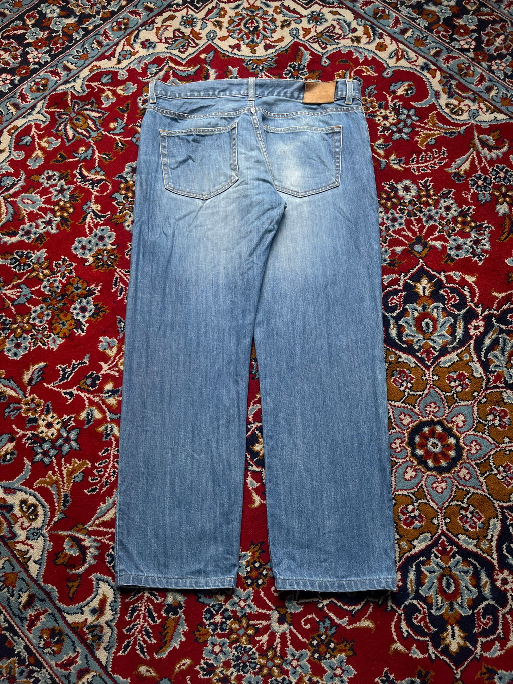 Vintage Calvin Klein Straight Fit Light Washed Jeans - 36